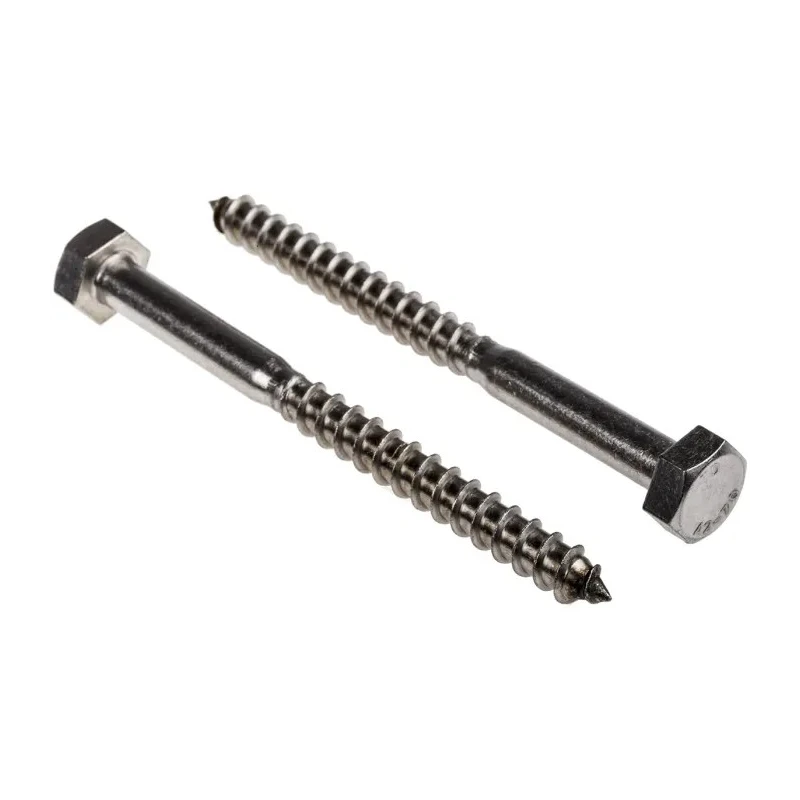 RS PRO Coach Screw Stainless Steel Hex Head M10 x 120 mm 144-3562