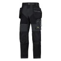 Snickers Men's Black Ripstop Work Trouser 80 cm Waist 30in Leg 6902 Flexiwork 69020404100