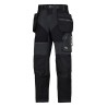Snickers Men's Black Ripstop Work Trouser 80 cm Waist 30in Leg 6902 Flexiwork 69020404100