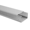 HellermannTyton HTWD-PN Grey Open Slot Cable Trunking 40mm Width x 80mm Depth x 2m Length Polyvinyl Chloride W40mm