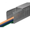 HellermannTyton Grey Wide Slot PVC Cable Trunking 25mm Width x 40mm Depth x 2m Length HTWD-PN W25mm