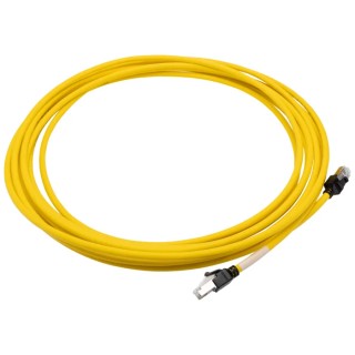 Omron Cat6a Shielded Screened Ethernet Cable 8 Core Low Smoke Zero Halogen Yellow 7.5 m XS6W-6LSZH8SS750CM-Y