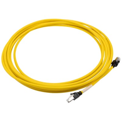 Omron Cat6a Shielded Screened Ethernet Cable 8 Core Low Smoke Zero Halogen Yellow 7.5 m XS6W-6LSZH8SS750CM-Y