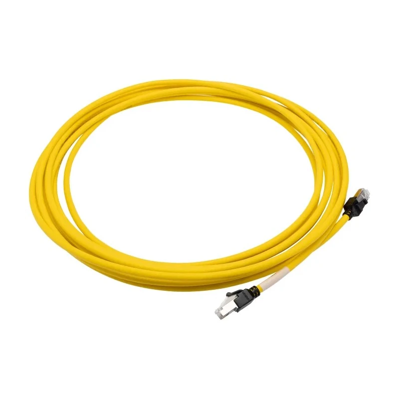 Omron Cat6a Shielded Screened Ethernet Cable 8 Core Low Smoke Zero Halogen Yellow 7.5 m XS6W-6LSZH8SS750CM-Y