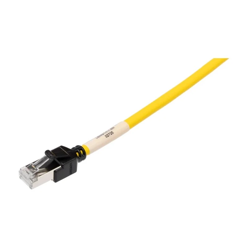 Omron Cat6a Shielded Screened Ethernet Cable 8 Core Low Smoke Zero Halogen Yellow 7.5 m XS6W-6LSZH8SS750CM-Y