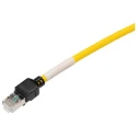 Omron Cat6a Shielded Screened Ethernet Cable 8 Core Low Smoke Zero Halogen Yellow 7.5 m XS6W-6LSZH8SS750CM-Y