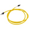 Omron Cat6a Ethernet Cable 8 Core, Shielded Screened, Low Smoke Zero Halogen Jacket, Yellow, 2 m XS6W-6LSZH8SS200CM-Y