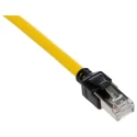 Omron Cat6a Ethernet Cable 8 Core, Shielded Screened, Low Smoke Zero Halogen Jacket, Yellow, 2 m XS6W-6LSZH8SS200CM-Y