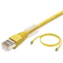 Omron Cat6a Shielded Screened Low Smoke Zero Halogen Ethernet Cable 8 Core Yellow 15 m XS6W-6LSZH8SS1500CM-Y