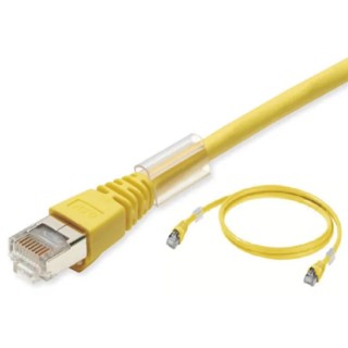 Omron Cat6a Shielded Screened Low Smoke Zero Halogen Ethernet Cable 8 Core Yellow 15 m XS6W-6LSZH8SS1500CM-Y