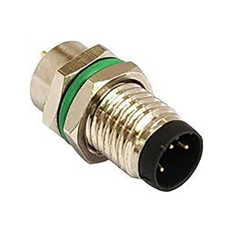 Bulgin Industrial Circular Connector, 5 Contacts, Rear Mount, M8 Size, Plug Male, IP67 Rated, Nickel PXMBNI08RPM05BPC