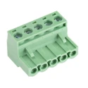 RS PRO 5-Contact Pluggable Terminal Block, 5.08 mm Pitch, 1 Row, Nylon Housing, 450V CTBP9208