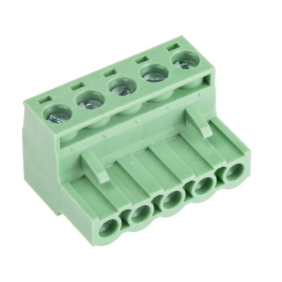 RS PRO 5-Contact Pluggable Terminal Block, 5.08 mm Pitch, 1 Row, Nylon Housing, 450V CTBP9208