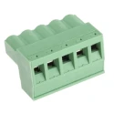 RS PRO 5-Contact Pluggable Terminal Block, 5.08 mm Pitch, 1 Row, Nylon Housing, 450V CTBP9208