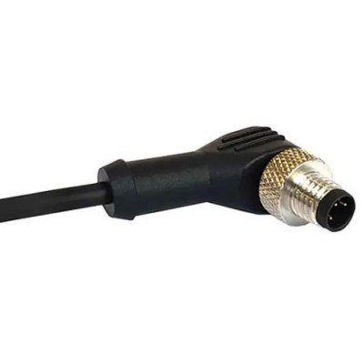 Bulgin Sensor Actuator Cable M12 Series Male 3 Way Right Angle to 3 Way Unterminated 1 m 250V PXPPVC12RAM03ACL010PVC