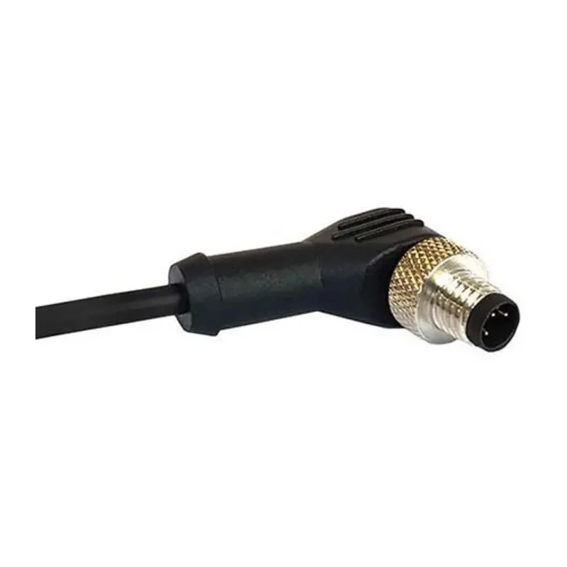 Bulgin Sensor Actuator Cable M12 Series Male 3 Way Right Angle to 3 Way Unterminated 1 m 250V PXPPVC12RAM03ACL010PVC