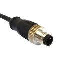 Bulgin Sensor Actuator Cable Male 5 Way Straight to Unterminated 3 Way Free End Polyurethane Jacket PXPPVC12FIM05ACL010PVC