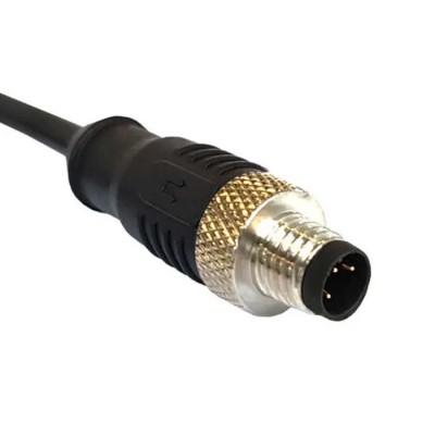 Bulgin Sensor Actuator Cable Male 5 Way Straight to Unterminated 3 Way Free End Polyurethane Jacket PXPPVC12FIM05ACL010PVC