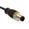 Bulgin Sensor Actuator Cable Male 5 Way Straight to Unterminated 3 Way Free End Polyurethane Jacket PXPPVC12FIM05ACL010PVC