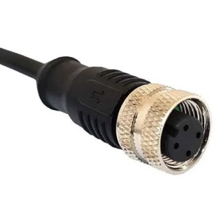 Bulgin Female 8 Way Straight to Unterminated Free End Sensor Actuator Cable 30V 1m PXPPVC12FBF08ACL010PVC