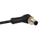 Bulgin Male 12 Way Right Angle to 12 Way Unterminated Sensor Actuator Cable 1m PXPTPU12RAM12ACL010PUR