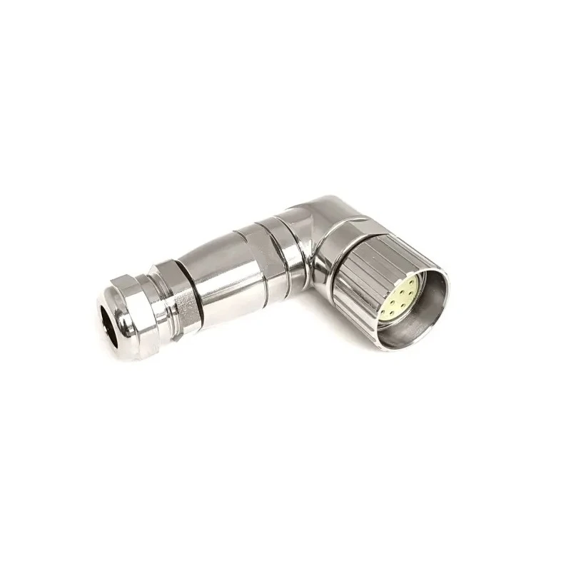 Bulgin Circular Connector M23, Panel Mount, 12 Contacts, Socket Female, IP67 Rated, Right Angle, Buccaneer PXMBNI23RAF12ASC
