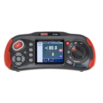 RS PRO Multifunction Installation Tester with 1000V Insulation and Earth Resistance Measurement WiFi Bluetooth MT-6600