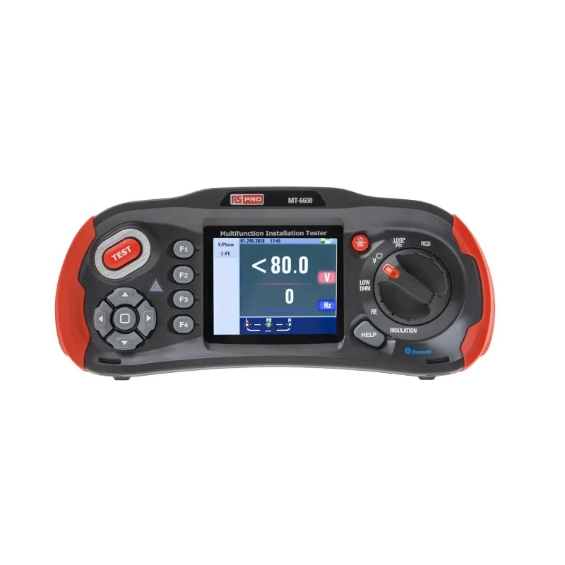 RS PRO Multifunction Installation Tester with 1000V Insulation and Earth Resistance Measurement WiFi Bluetooth MT-6600