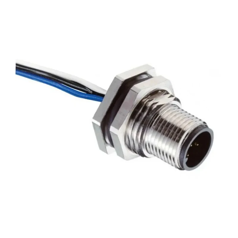 RS PRO Circular Connector 4 Contacts Panel Mount M12 Connector Plug Male IP67 CPM12 Series 144-7621