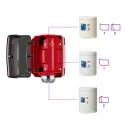 Tork Plastic Red Wall Mount Paper Towel Dispenser 232 x 356 x 248 mm 659008