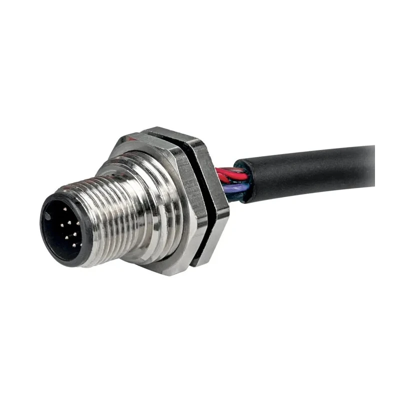 RS PRO Industrial Circular Connector 12 Contacts Panel Mount M12, Plug Male, IP67, CPM12 Series 144-7635