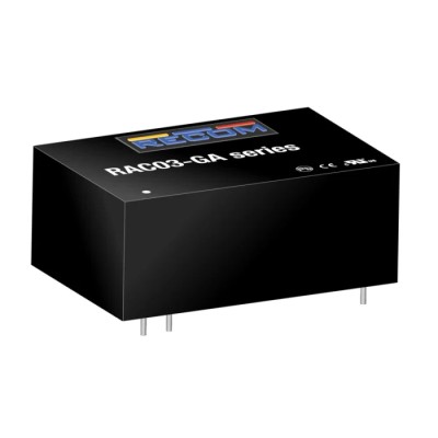 Recom Switching Power Supply 5V DC, 3 W, 600mA Output, PCB Mount RAC03-05SGB
