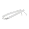 Decelect Female RJ9 to Male Telephone Extension Cable White Sheath 1.5m CP162446B