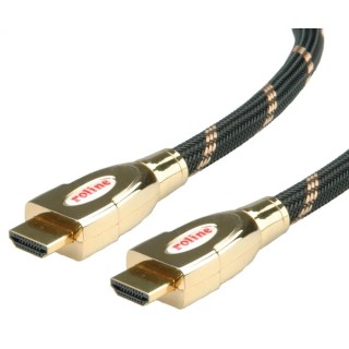Roline GOLD Series 3 m High Speed Male HDMI to Male HDMI Cable with Gold Plated Contacts and Polyvinyl 11.04.5692-10