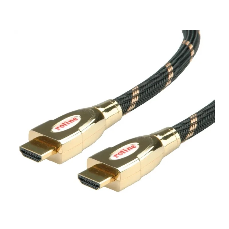 Roline GOLD Series 3 m High Speed Male HDMI to Male HDMI Cable with Gold Plated Contacts and Polyvinyl 11.04.5692-10