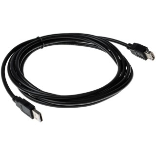 Roline USB 2.0 Male USB Type A to Female USB Type A Cable Black 3 m 11.02.8960-100