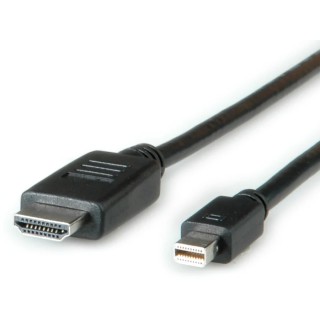 Roline Male Mini DisplayPort to Male HDMI Polyvinyl Chloride DisplayPort Cable 2 m 11.04.5791-10