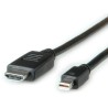 Roline Male Mini DisplayPort to Male HDMI Polyvinyl Chloride DisplayPort Cable 2 m 11.04.5791-10