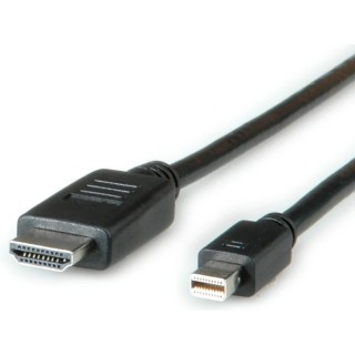 Roline Male Mini DisplayPort to Male HDMI Polyvinyl Chloride DisplayPort Cable 2 m 11.04.5796-10