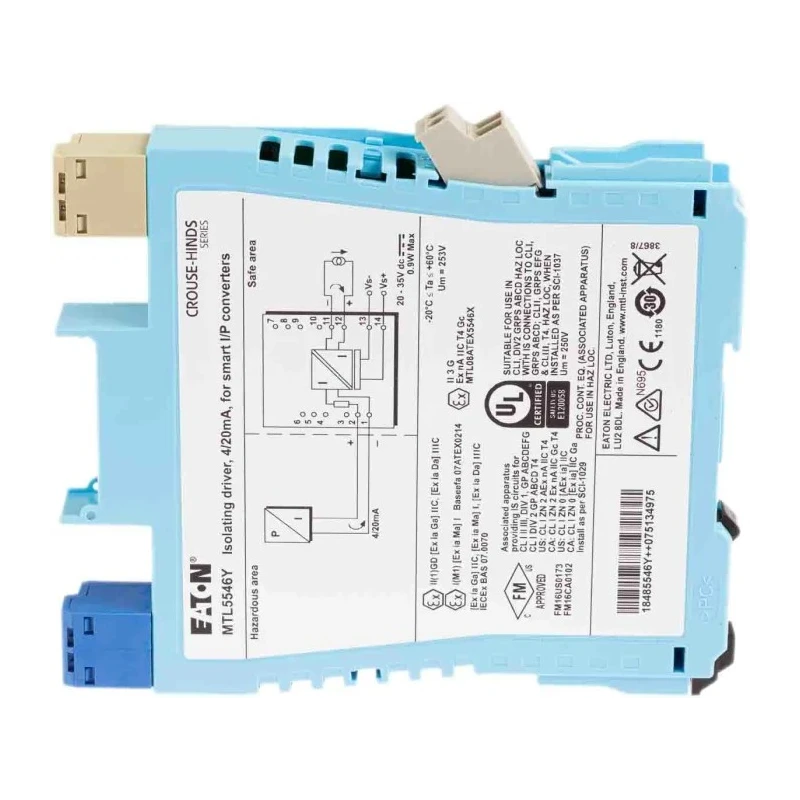 Eaton MTL Series Signal Conditioner Current/Voltage Input Current Output 20V dc 35 V dc Supply MTL5546Y