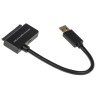 Roline IC Socket USB Cable, Male USB Type A to Male, USB 3.0 SATA Data, SATA Power, Black, 150 mm 12.02.1043-10