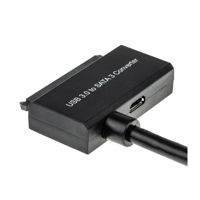 Roline IC Socket USB Cable, Male USB Type A to Male, USB 3.0 SATA Data, SATA Power, Black, 150 mm 12.02.1043-10