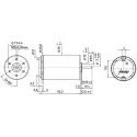 Portescap Low Inertia Type Servo DC Motor 5.75 W 12V dc 17.3 mNm 4700 rpm 3 mm Shaft Diameter 26N58-216E.1