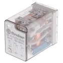 Finder PCB Power Relay 24V DC Coil, 10A Switching Current, DPDT Contact Configuration 55.12.9.024.0000