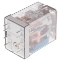 Finder PCB Power Relay 24V DC Coil, 10A Switching Current, DPDT Contact Configuration 55.12.9.024.0000