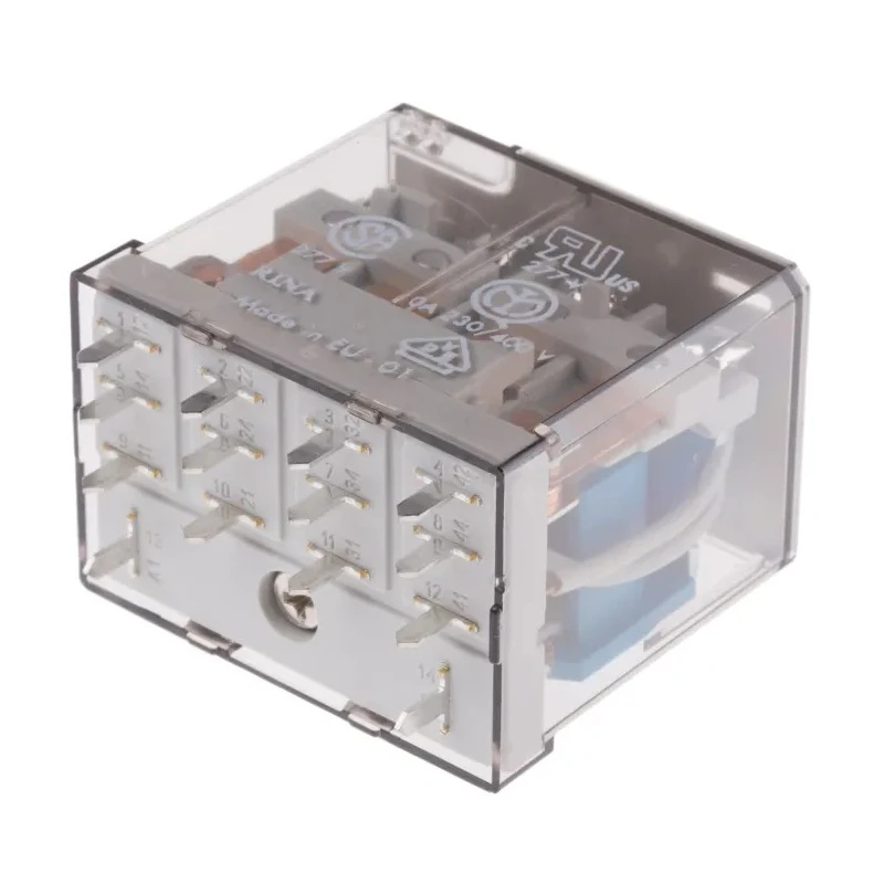 Finder 12V DC Coil Power Relay, 12A Switching Current, 4PDT Contact Configuration, PCB Mount 56.44.9.012.0000