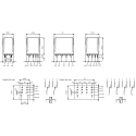 Finder 12V DC Coil Power Relay, 12A Switching Current, 4PDT Contact Configuration, PCB Mount 56.44.9.012.0000
