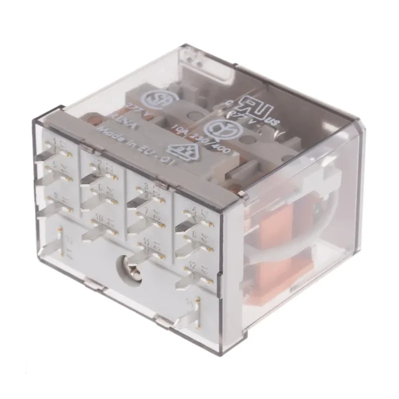 Finder 56 Series PCB Power Relay 230V AC Coil Voltage 12A Switching Current 4PDT 56.44.8.230.0000