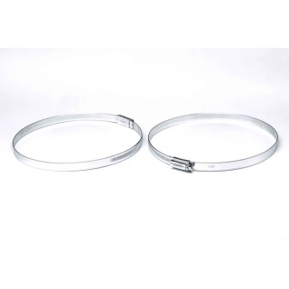 RS PRO 304 Stainless Steel Worm Drive Hose & Jubilee Clip Hex Screw Zinc Plated 170-200 mm 145-0263