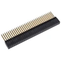 Samtec ESQ Series Straight Through Hole PCB Socket 64-Contact 2 Row 2.54 mm Pitch Solder ESQ13239GD